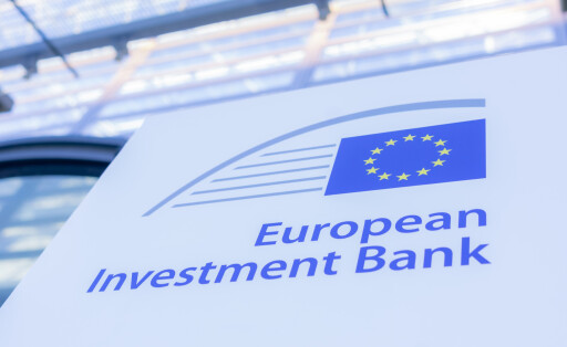 EIB-Logo in Luxemburg