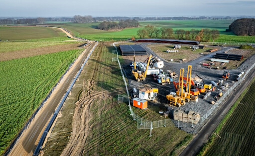 Bau einer neuen Erdgasleitung in Niedersachsen