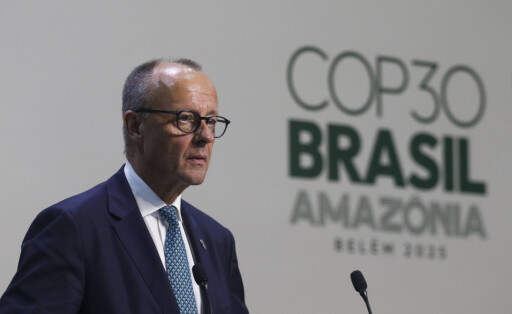 Friedrich Merz auf dem World Climate Leaders' Summit kurz vor der COP30 in Belém.